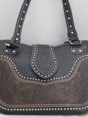 Montana West Black And Brown Shoulder Bag
